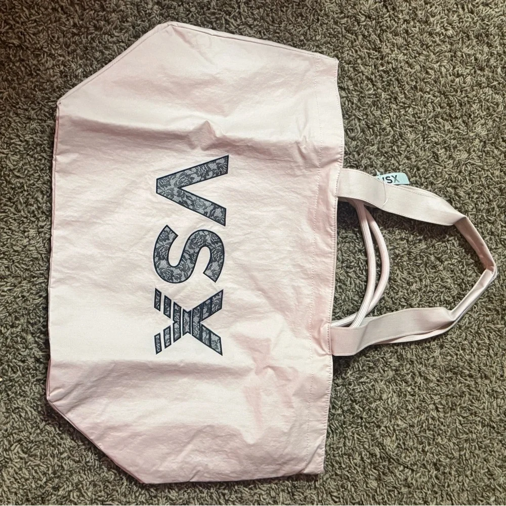 VSX Pale Pink Tote with Bold Logo